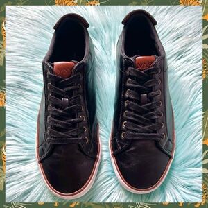 ⭐️ Marc New York Black Soft Vegan LEATHER Low Top Sneakers Men’s 9